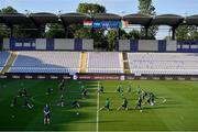 7 June 2021; A general view during a Republic of Ireland training session at Szusza Ferenc Stadion in Budapest, Hungary. Photo by Alex Nicodim/Sportsfile