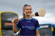 8 June 2021; Dublin and St Jude's camogie player Hannah Hegarty pictured at the launch of the Go-Ahead Dublin GAA Leagues and Championships at Parnell Park in Dublin. Go-Ahead Ireland are proud to announce their continued dedication to the community by means of partnering with Dublin GAA for the next three years.  Photo by Ramsey Cardy/Sportsfile