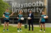 8 June 2021; Tom Parsons, recently appointed CEO of the GPA, pictured with, from left, Maynooth University GAA players Kilkenny hurler Conor Drennan, Meath footballer Mary Kate Lynch and Kildare footballer Shane O'Sullivan at the launch of the new scholarship agreement between the Gaelic Players Association (GPA) and Maynooth University. Under the agreement, four fully-funded scholarships will be available to inter-county players annually, with successful applicants to be known as ‘Maynooth University/GPA Scholars’. Photo by Matt Browne/Sportsfile