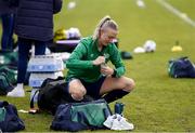 8 June 2021; Louise Quinn during a Republic of Ireland women training session at Versalavollur in Reykjavik, Iceland. Photo by Eythor Arnason/Sportsfile