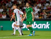 8 June 2021; Shane Duffy of Republic of Ireland reacts during the international friendly match between Hungary and Republic of Ireland at Szusza Ferenc Stadion in Budapest, Hungary. Photo by Alex Nicodim/Sportsfile