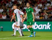8 June 2021; Shane Duffy of Republic of Ireland reacts during the international friendly match between Hungary and Republic of Ireland at Szusza Ferenc Stadion in Budapest, Hungary. Photo by Alex Nicodim/Sportsfile