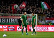 8 June 2021; Shane Duffy, left, and John Egan of Republic of Ireland during the international friendly match between Hungary and Republic of Ireland at Szusza Ferenc Stadion in Budapest, Hungary. Photo by Alex Nicodim/Sportsfile