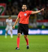 8 June 2021; Referee Daniel Stefanski during the international friendly match between Hungary and Republic of Ireland at Szusza Ferenc Stadion in Budapest, Hungary. Photo by Alex Nicodim/Sportsfile