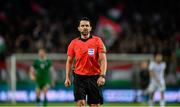 8 June 2021; Referee Daniel Stefanski during the international friendly match between Hungary and Republic of Ireland at Szusza Ferenc Stadion in Budapest, Hungary. Photo by Alex Nicodim/Sportsfile