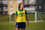 8 June 2021; Katie McCabe during a Republic of Ireland women training session at Versalavollur in Reykjavik, Iceland. Photo by Eythor Arnason/Sportsfile