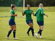 8 June 2021; Rianna Jarrett during a Republic of Ireland women training session at Versalavollur in Reykjavik, Iceland. Photo by Eythor Arnason/Sportsfile