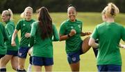 8 June 2021; Rianna Jarrett during a Republic of Ireland women training session at Versalavollur in Reykjavik, Iceland. Photo by Eythor Arnason/Sportsfile