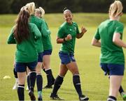 8 June 2021; Rianna Jarrett during a Republic of Ireland women training session at Versalavollur in Reykjavik, Iceland. Photo by Eythor Arnason/Sportsfile