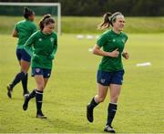 8 June 2021; Ciara Grant during a Republic of Ireland women training session at Versalavollur in Reykjavik, Iceland. Photo by Eythor Arnason/Sportsfile