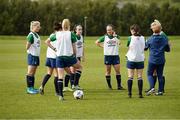 8 June 2021; Players during a Republic of Ireland women training session at Versalavollur in Reykjavik, Iceland. Photo by Eythor Arnason/Sportsfile