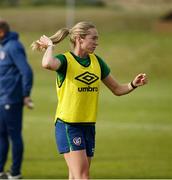 8 June 2021; Megan Connolly during a Republic of Ireland women training session at Versalavollur in Reykjavik, Iceland. Photo by Eythor Arnason/Sportsfile