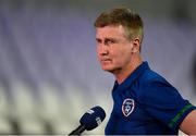 8 June 2021; Republic of Ireland manager Stephen Kenny following the international friendly match between Hungary and Republic of Ireland at Szusza Ferenc Stadion in Budapest, Hungary. Photo by Alex Nicodim/Sportsfile