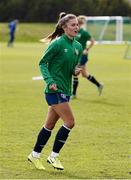 8 June 2021; Jamie Finn during a Republic of Ireland women training session at Versalavollur in Reykjavik, Iceland. Photo by Eythor Arnason/Sportsfile