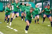 8 June 2021; Jamie Finn during a Republic of Ireland women training session at Versalavollur in Reykjavik, Iceland. Photo by Eythor Arnason/Sportsfile