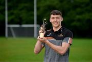 9 June 2021; Kerry footballer David Clifford with his PwC GAA / GPA Player of the Month in Football for May 2021 at Fossa GAA Club, Killarney, Co. Kerry. Photo by Diarmuid Greene/Sportsfile