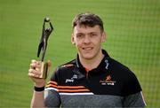 9 June 2021; Kerry footballer David Clifford with his PwC GAA / GPA Player of the Month in Football for May 2021 at Fossa GAA Club, Killarney, Co. Kerry. Photo by Diarmuid Greene/Sportsfile