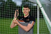 9 June 2021; Kerry footballer David Clifford with his PwC GAA / GPA Player of the Month in Football for May 2021 at Fossa GAA Club, Killarney, Co. Kerry. Photo by Diarmuid Greene/Sportsfile