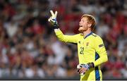 8 June 2021; Adam Bogdan of Hungary during the international friendly match between Hungary and Republic of Ireland at Szusza Ferenc Stadion in Budapest, Hungary. Photo by Alex Nicodim/Sportsfile