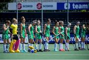 9 June 2021; Ireland players before the Women's EuroHockey Championships Pool A match between Ireland and Spain at Wagener Hockey Stadium in Amstelveen, Netherlands. Photo by Gerrit van Keulen/Sportsfile