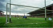 2 June 1991; Brian Stafford of Meath scores a goal from a penalty past Dublin goalkeeper John O'Leary during the Leinster Senior Football Championship Preliminary Round match between Dublin and Meath at Croke Park in Dublin. Photo by Ray McManus/Sportsfile