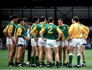 9 June 1991; The Meath team huddle before the Leinster GAA Football Senior Championship Preliminary Round replay match between Dublin and Meath at Croke Park in Dublin. Photo by David Maher/Sportsfile