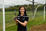 9 June 2021; Cork footballer Ciara O'Sullivan with her PwC GPA Women's Player of the Month in Football at Clyda Rovers GAA Club in Mourneabbey, Co. Cork. Photo by Matt Browne/Sportsfile