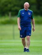 9 June 2021; Republic of Ireland head coach Dave Connell before the Women's U19 International Friendly between Republic of Ireland and Northern Ireland at AUL Complex in Dublin. Photo by Piaras Ó Mídheach/Sportsfile