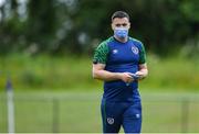 9 June 2021; Republic of Ireland physiotherapist Michael O'Halloran before the Women's U19 International Friendly between Republic of Ireland and Northern Ireland at AUL Complex in Dublin. Photo by Piaras Ó Mídheach/Sportsfile