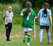 9 June 2021; Northern Ireland manager Alfie Wylie during the Women's U19 International Friendly between Republic of Ireland and Northern Ireland at AUL Complex in Dublin. Photo by Piaras Ó Mídheach/Sportsfile