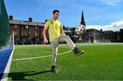 10 June 2021; Former Dublin footballer and Football for Unity ambassador Michael Darragh MacAuley at the launch of the Football for Unity Festival which will take place at venues across the north east inner city of Dublin from Monday 14th of June to Friday 16th of July. The Football for Unity Festival aims to foster the social inclusion of third-country nationals sustainably through active participation in football-based initiatives. For more information visit - www.footballforunity.ie”.  Photo by Brendan Moran/Sportsfile