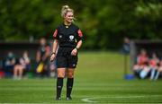 9 June 2021; Referee Claire Purcell during the Women's U19 International Friendly between Republic of Ireland and Northern Ireland at AUL Complex in Dublin. Photo by Piaras Ó Mídheach/Sportsfile