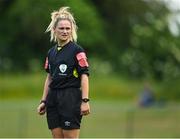 9 June 2021; Referee Claire Purcell during the Women's U19 International Friendly between Republic of Ireland and Northern Ireland at AUL Complex in Dublin. Photo by Piaras Ó Mídheach/Sportsfile