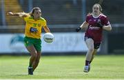 6 June 2021; Niamh Hegarty of Donegal in action against Leanne Coen of Galway during the Lidl Ladies Football National League match between Galway and Donegal at Tuam Stadium in Tuam, Galway. Photo by Piaras Ó Mídheach/Sportsfile