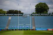 10 June 2021; A general view of the RDS Arena ahead of Leinster Rugby's Guinness PRO14 Rainbow Cup game against Dragons on Friday, 11 June. The game has been designated a test event by the Irish Government whereby 1,200 supporters will be allowed access to attend the match. Photo by Stephen McCarthy/Sportsfile