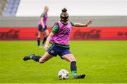 10 June 2021; Claire O'Riordan during a Republic of Ireland women training session at Laugardalsvollur in Reykjavik, Iceland. Photo by Eythor Arnason/Sportsfile