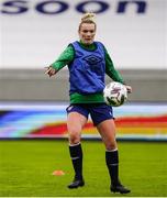 10 June 2021; Saoirse Noonan during a Republic of Ireland women training session at Laugardalsvollur in Reykjavik, Iceland. Photo by Eythor Arnason/Sportsfile