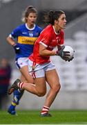 21 May 2021; Ciara O'Sullivan of Cork gets past Laura Dillon of Tipperary during the Lidl Ladies Football National League Division 1B Round 1 match between Cork and Tipperary at Páirc Uí Chaoimh in Cork. Photo by Piaras Ó Mídheach/Sportsfile