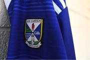 17 May 2021; A detailed view of the Cavan crest on the jersey during a Cavan football squad portrait session at Kingspan Breffni in Cavan. Photo by Piaras Ó Mídheach/Sportsfile