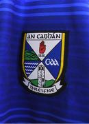 17 May 2021; A detailed view of the Cavan crest on the jersey during a Cavan football squad portrait session at Kingspan Breffni in Cavan. Photo by Piaras Ó Mídheach/Sportsfile