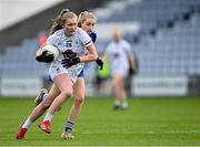 23 May 2021; Aoife Rattigan of Kildare in action against Laura Nerney of Laois during the Lidl Ladies Football National League Division 3B Round 1 match between Laois and Kildare at MW Hire O'Moore Park in Portlaoise, Laois. Photo by Piaras Ó Mídheach/Sportsfile