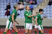 11 June 2021; Louise Quinn and Diane Caldwell of Republic of Ireland react after conceding a goal during the international friendly match between Iceland and Republic of Ireland at Laugardalsvollur in Reykjavik, Iceland. Photo by Eythor Arnason/Sportsfile