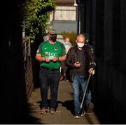 11 June 2021; Cork City fans arrive ahead of the SSE Airtricity League First Division match between Cork City and Cabinteely at Turners Cross in Cork. Photo by Michael P Ryan/Sportsfile