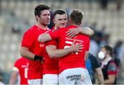 11 June 2021; Billy Holland, Matt Gallagher and Liam Coombes of Munster celebrate after the Guinness PRO14 Rainbow Cup match between Zebre and Munster at Stadio Lanfranchi in Parma, Italy. Photo by Roberto Bregani/Sportsfile