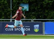 11 June 2021; Jake Hegarty of Cobh Ramblers celebrates after scoring the second goal against UCD during the SSE Airtricity League First Division match between UCD and Cobh Ramblers at UCD Bowl in Dublin. Photo by Matt Browne/Sportsfile