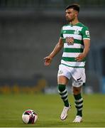 11 June 2021; Danny Mandroiu of Shamrock Rovers during the SSE Airtricity League Premier Division match between Shamrock Rovers and Finn Harps at Tallaght Stadium in Dublin. The game is one of the first of a number of pilot sports events over the coming weeks which are implementing guidelines set out by the Irish government to allow for the safe return of spectators to sporting events. Photo by Stephen McCarthy/Sportsfile