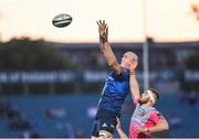 11 June 2021; Devin Toner of Leinster during the Guinness PRO14 match between Leinster and Dragons at RDS Arena in Dublin. The game is one of the first of a number of pilot sports events over the coming weeks which are implementing guidelines set out by the Irish government to allow for the safe return of spectators to sporting events. Photo by Ramsey Cardy/Sportsfile