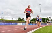 12 June 2021; Aela Stewart of City of Derry AC Spartans competing in the Senior Women's 800m during day one of the AAI Games & Combined Events Championships at Morton Stadium in Santry, Dublin. Photo by Sam Barnes/Sportsfile