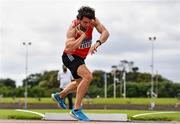 12 June 2021; Michael Bowler of Enniscorthy AC, Wexford, competing in the Shot Put event of the Senior Decathlon during day one of the AAI Games & Combined Events Championships at Morton Stadium in Santry, Dublin. Photo by Sam Barnes/Sportsfile