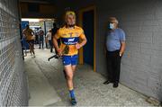 12 June 2021; Rory Hayes of Clare runs out prior to the Allianz Hurling League Division 1 Group B Round 5 match between Clare and Kilkenny at Cusack Park in Ennis, Clare. Photo by Ramsey Cardy/Sportsfile